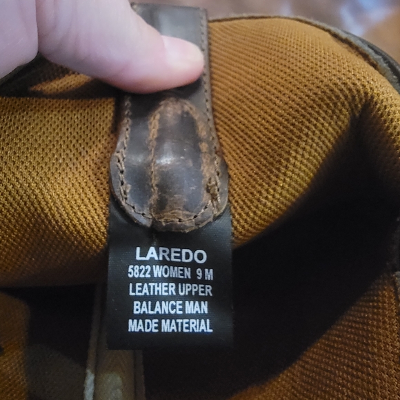 Laredo Brown Leather Western Boots - Picture 3 of 13